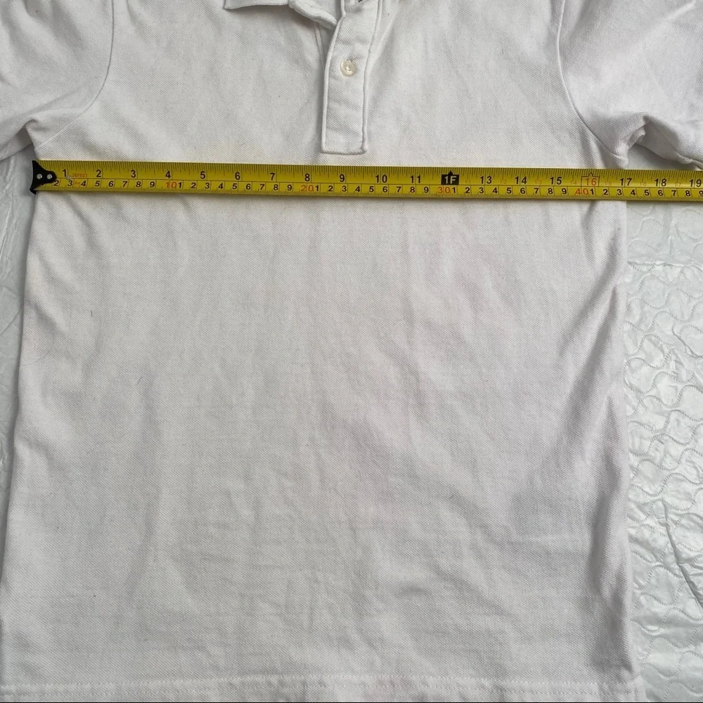 Gap white pique short sleeve polo shirt XL = 12